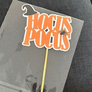 Hocus Pocus Cake Topper - Orange and Gold